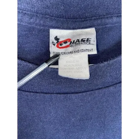 Vintage 2000s Chase Authentics Jimmie Johnson Nascar T Shirt Adult Large Blue - Picture 3 of 12